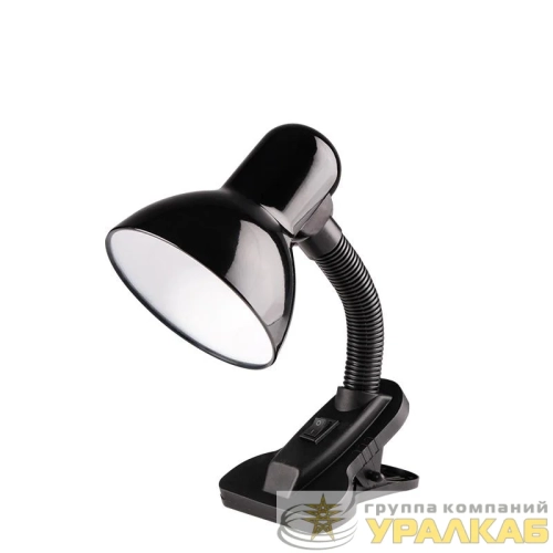 Светильник настольный TBL-04 1х40Вт Е27 (прищепка: гибкая стойка) IP20 черн. ФАZА 