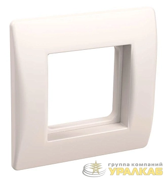 Рамка 1-м 2мод. с суппортом для коробок КМКУ бел. PRIMER IEK 