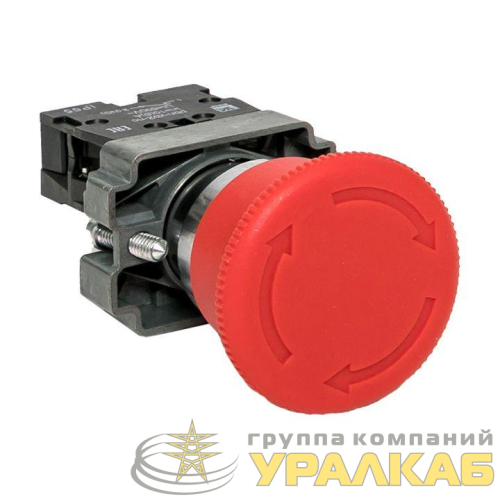 Кнопка "Грибок" BS542 NC IP65 поворотн. красн. PROxima EKF 