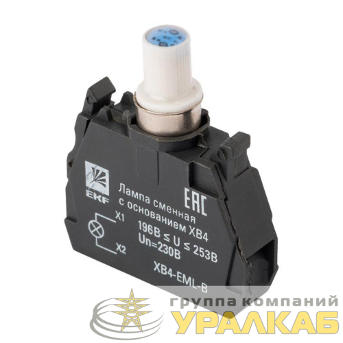 Лампа сменная с основанием XB4 син. 230В PROxima EKF XB4-EML-B детальная картинка