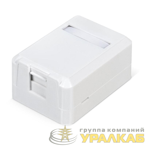 Корпус настенной розетки для установки 1-ой вставки типа Keystone Jack Д WRline WR-MB-1 бел. Hyperline 