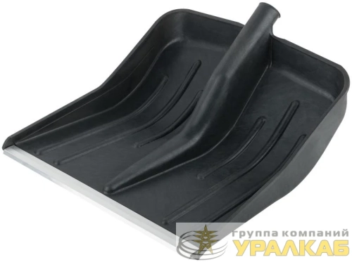 Лопата для уборки снега большая 420х420мм без черенка пластик. 68100 детальная картинка