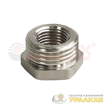 Футорка никелированная НР 1/2дюйм-ВР 3/8дюйм (450/10) VALFEX 