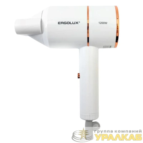 Фен ELX-HD11-C01 1200Вт 220-240В бел./зол. Ergolux 15206 детальная картинка