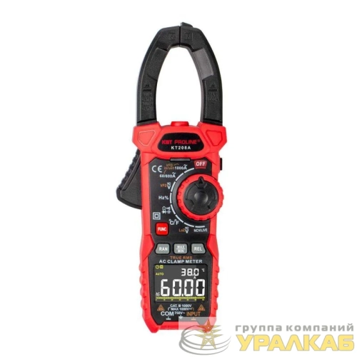 Клещи токовые цифровые KT 208А "PROLINE" КВТ 