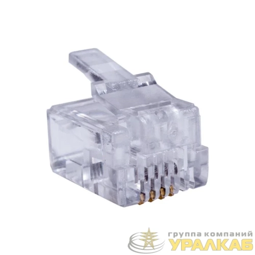 Коннектор 6P4C (RJ-11) (уп.100шт) SUPRLAN 