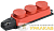 Колодка 3-м ОМЕГА РБ33-1-0м IP44 каучук красн. IEK PKR61-016-2-K04