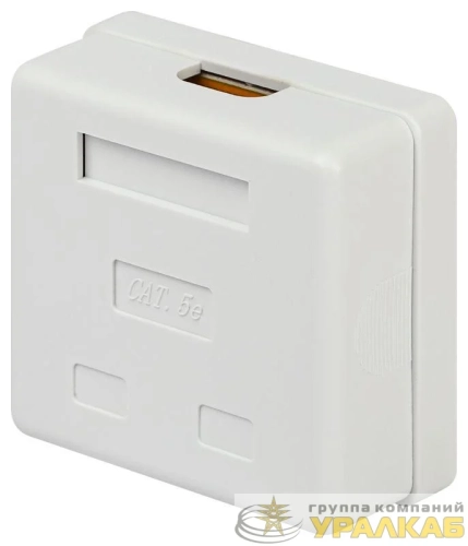Розетка компьютерная 2-м RJ45 кат.5E неэкранир. Эра 