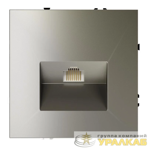 Розетка компьютерная 1-м СП S70 RJ45 кат.6 механизм шелк Voltum 