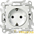 Розетка 1-м СП Simon 24 16А IP20 2P+E Push&Go защ. шторки механизм бел. Simon 2420432-030