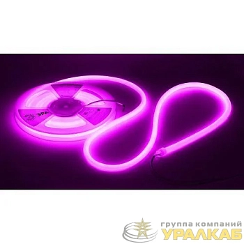Лента светодиодная LS2835-9.6-120-24-V-IP68-5м 24В термостойкая для бани в комплекте: 2 заглушки; 10 крепежей фиолет. (уп.5м) Эра 
