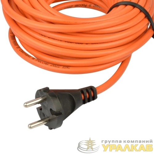 Удлинитель 1х10м без заземл. 6А IP44 UG/UCK-1N/2х0.75/10M/O Orange ПВС 2х0.75 оранж. (бухта) Uniel UL-00009858 детальная картинка