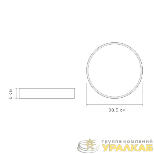 Светильник светодиодный декоративный PPB Scandic-R 36Вт 4000К IP20 настенно-потолочный бытовой WH/W JazzWay 5036956
