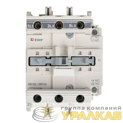Контактор КМЭ 80А кат. 220В AC 1НО+1НЗ EKF ctr-s-80-220 детальная картинка