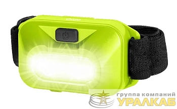 Фонарь налобный H9-L1W-gn 1Вт COB 3 режима макс. 100лм (3хAAA не в компл.) зел. IP20 ФАZА 