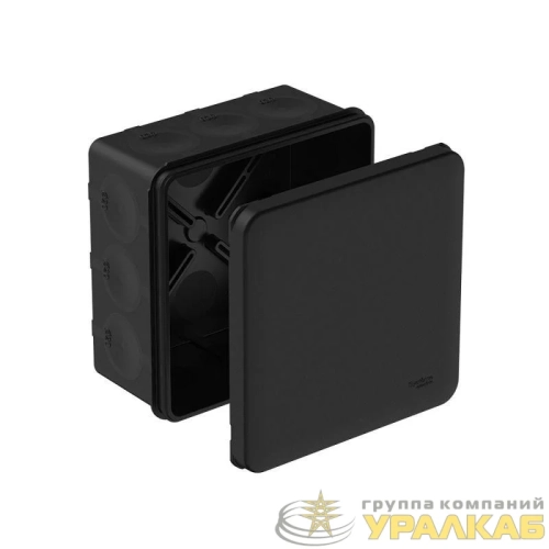 Коробка распределительная MultiBox IP66 100х100х50 DIY (со стикером) черн. SE 