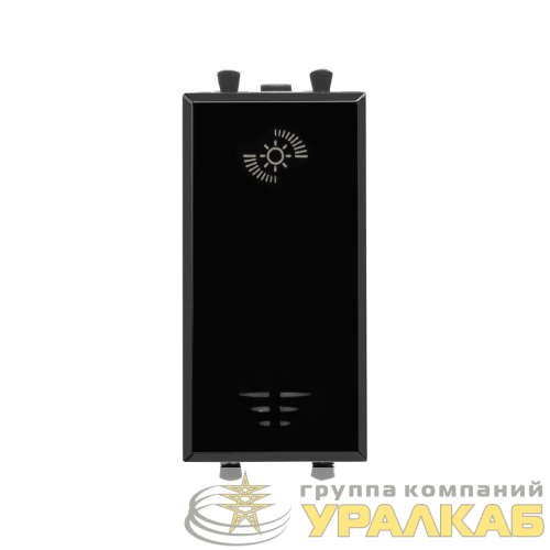 Диммер 1мод. 16А кнопочный Avanti "Черный квадрат" для LED ламп DKC 