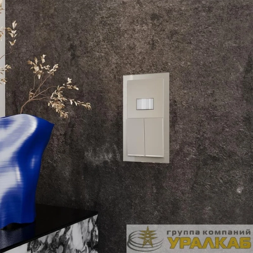 Рамка 2-м S70 стеклян. шелк Voltum 