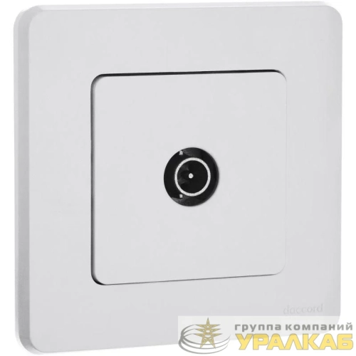 Розетка телевизионная проходная TV Inspiria 14дБ 5-862мГц механизм бел. IEK 