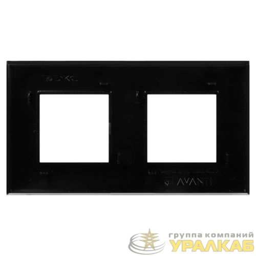 Рамка 2-м 4мод. Avanti "Черный квадрат" DKC 