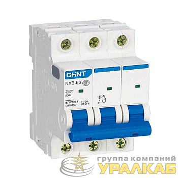 Выключатель автоматический модульный 3п C 10А 6кА NXB-63 (R) CHINT 814169