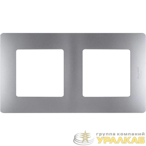 Рамка 2-м Etika алюм. IEK 672552 детальная картинка