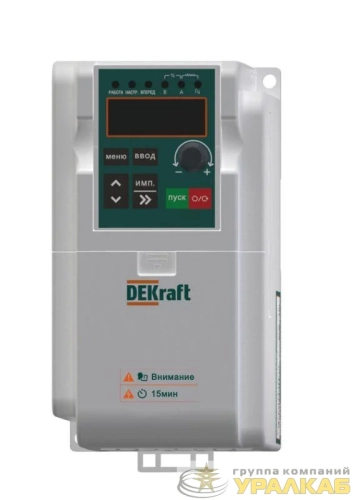 Преобразователь частоты DEKV060 0.4кВт 220В 1ф DEKraft DEKV060G0R4S2