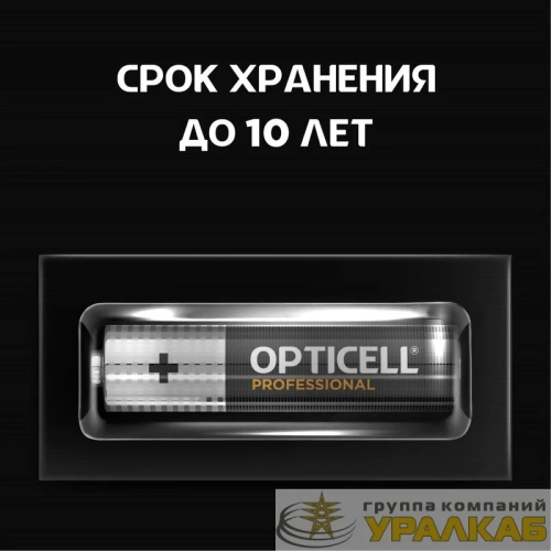Элемент питания алкалиновый AAA/LR03 (блист. 4шт) Professional Opticell /6052002