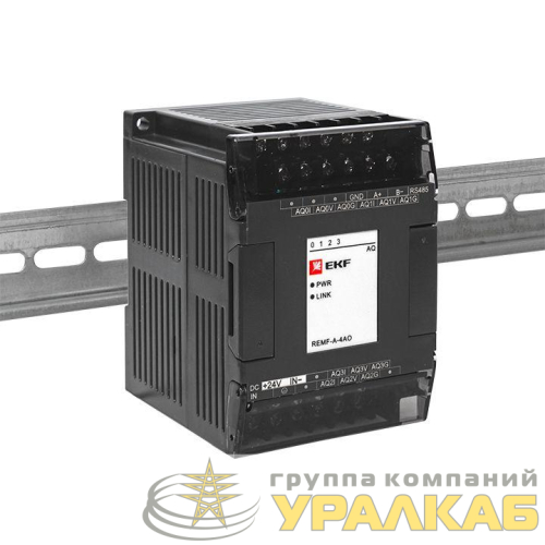 Модуль аналогового вывода REMF 4 PRO-Logic EKF REMF-A-4AO детальная картинка