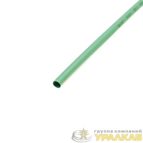 Трубка термоусадочная ТУТ нг 5.0/2.5 зел. 1м Rexant 