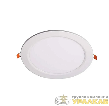 Светильник светодиодный PPL-R 18Вт 4000К IP40 d220мм кругл. ультратонкий встраив. WH ДВО JazzWay 