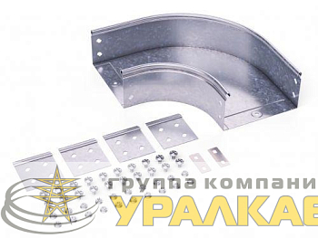 Угол для лотка горизонтальный 90град. 200х50 CPO 90 в компл. с крепежн. элемент. DKC 36004K