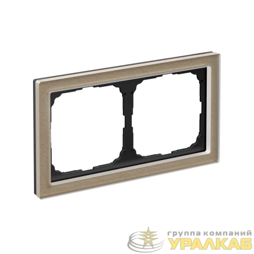 Рамка 2-м ArtGallery Pure органич. стекло шампань SE 