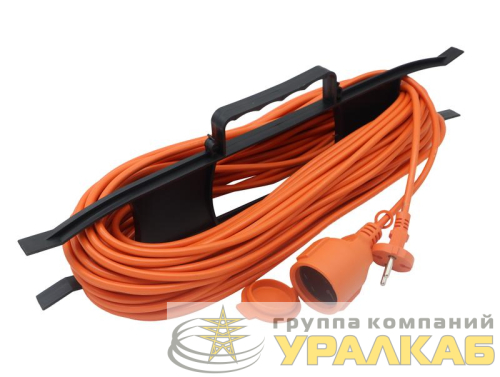 Удлинитель-шнур на рамке 1х30м без заземл. 6А IP44 2х0.75 с защ. крышкой TOKOV ELECTRIC TKE-SR30-075 детальная картинка