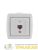 Розетка компьютерная 1-м ОП Nata RJ45 бел. LEZARD 710-0200-139 детальная картинка