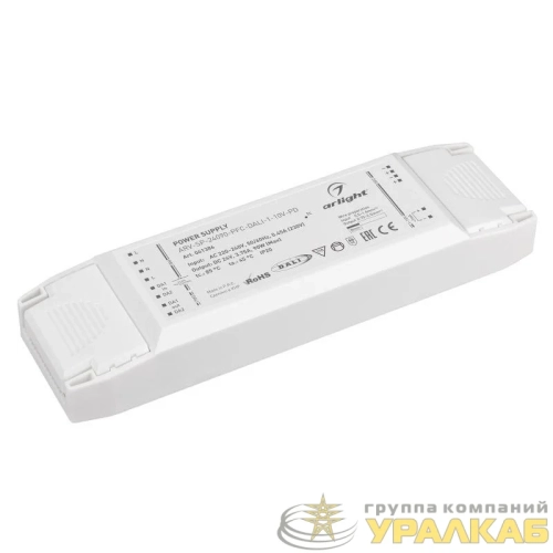 Блок питания ARV-SP-24090-PFC-DALI-1-10V-PD (24В 3.75А 90Вт) IP20 пластик Arlight 041386 детальная картинка