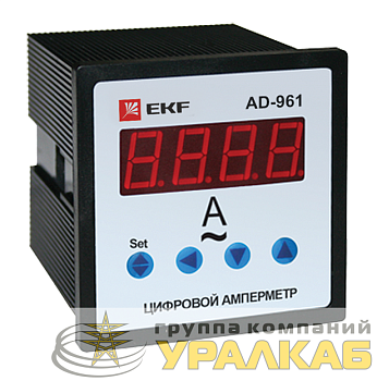 Амперметр цифровой AD-961 1ф на панель 96х96 EKF ad-961
