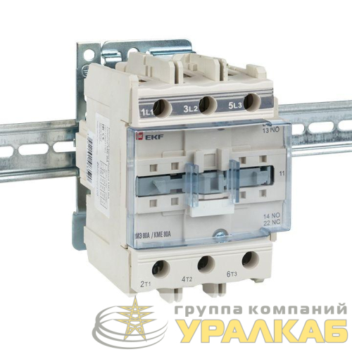 Контактор КМЭ 80А кат. 220В AC 1НО+1НЗ EKF ctr-s-80-220 детальная картинка