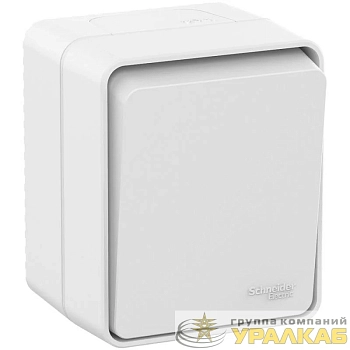 Выключатель 1-кл. ОП AtlasDesign Profi54 IP54 10AX бел. SE ATN540111 Выключатель 1-кл. ОП AtlasDesign Profi54 IP54 10AX бел. SE ATN540111