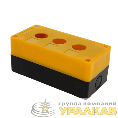 Корпус КП103 3 кнопки пластик. желт. EKF cpb-103-o детальная картинка