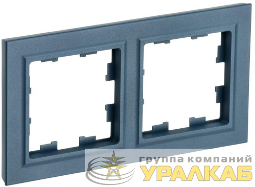 Рамка 2-м BRITE РУ-2-БрМ маренго IEK BR-M22-K35