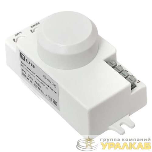 Датчик движения микроволновый MW-700 1200Вт 360град. до 10м IP20 бел. PROxima EKF dd-mw-700 детальная картинка