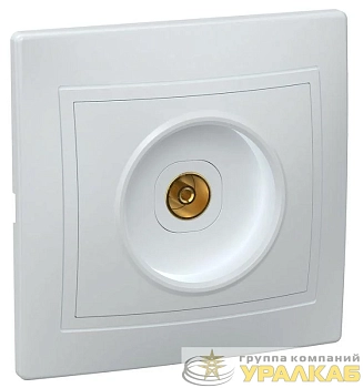 Розетка телевизионная TV 1-м СП Кварта РТВ10-КБ IP20 бел. IEK EAK10-K01-DM