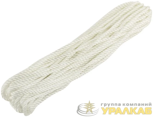 Веревка крученая капроновая 4ммх20м р/н=180кгс FIT 68374 детальная картинка