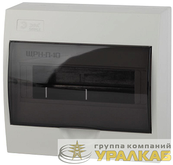 Бокс ЩРН-П-10 мод. навесной пластик IP41 SIMPLE NO-box_simple-plastic_10_surface ЭРА Б0041524