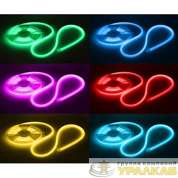 Лента светодиодная LS3030-9.6-120-24-RGB-IP68-5м 24В термостойкая для бани RGB в комплекте: 2 заглушки; 10 крепежей (уп.5м) Эра 