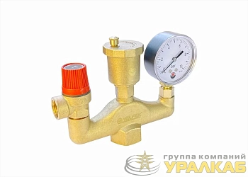 Группа безопасности латунная классик 3 бар (10) К VALFEX VF.461.0.3