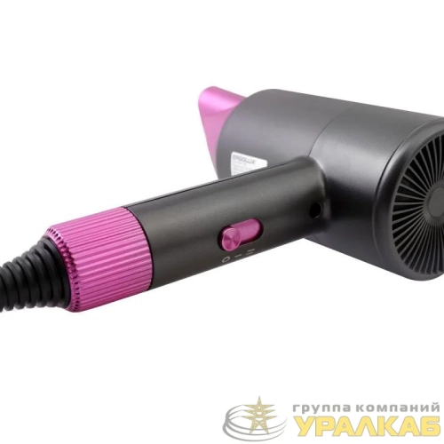 Фен 1200 Вт 220-240В ELX-HD09-C08 сер./роз. Ergolux 15207 детальная картинка