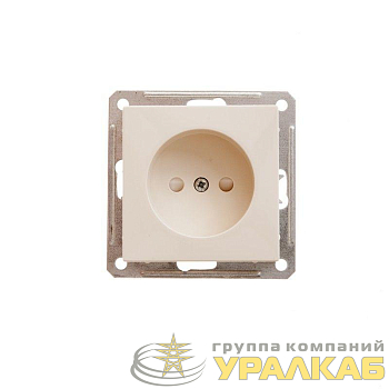 Розетка 1-м СП W59 16А IP20 без заземл. защ. шторки механизм сл. кость SE RS16-151-2-86
