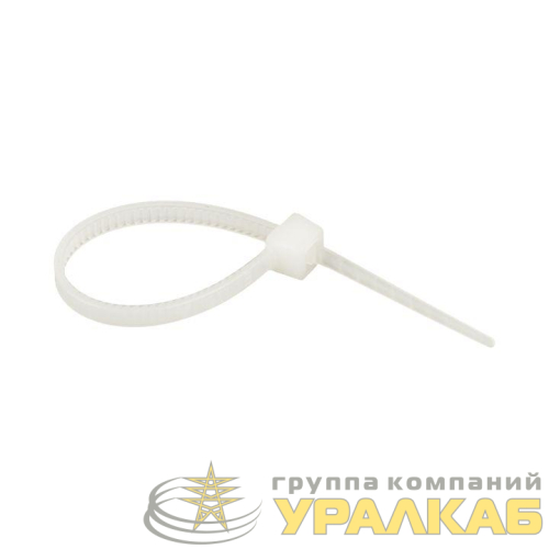 Хомут кабельный 2.5х80 нейл. бел. (уп.100шт) EKF plc-c-2.5x80 детальная картинка